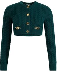 Patou - Cable-Knit Buttoned Cardigan - Lyst