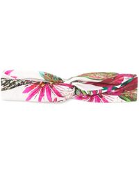 Lygia &amp; Nanny Bethania Twisted Floral Headband in Green | Lyst UK
