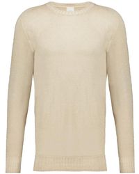 120% Lino - Safari Knitted Long-Sleeve Sweater - Lyst
