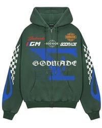 GODMADE - 7 Speed Logo-Print Zip-Up Hoodie - Lyst