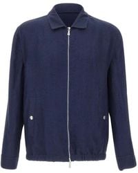 Eleventy - Zip-Up Shirt Jacket - Lyst