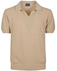 Drumohr - Wingtip-Collar T-Shirt - Lyst