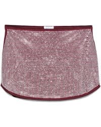 Oséree - Crystal-Embellished Mini Skirt - Lyst