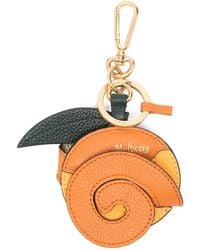 Mulberry - Peeling Leaf-Charm Keyring - Lyst