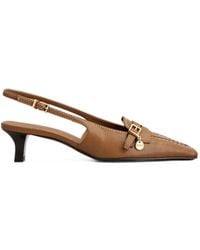 Tod's - Slingback-Pumps Aus Leder - Lyst