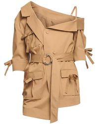 Cinq À Sept - Veste Ceinturée Saige À Épaules Dénudées - Lyst