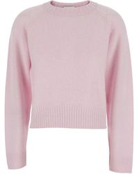 Allude - Round-Neck Cashmere Sweater - Lyst