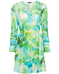 Liu Jo - Botanical-print Wrap Dress - Lyst