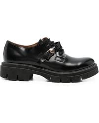 SERGIO MORETTI FIRENZE - Buckle-Detail Leather Derby Shoes - Lyst