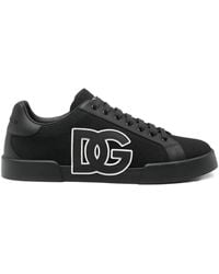 Dolce & Gabbana - Logo-Plaque Low-Top Sneakers - Lyst