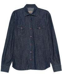 Barba Napoli - Camisa vaquera con bolsillo en el pecho - Lyst