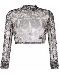 Philipp Plein - Cropped Top - Lyst