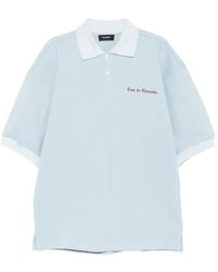 Willy Chavarria - Logo-Embroidered Oversized Polo Shirt - Lyst