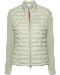 Moncler - Logo-patch Quilted-panel Jacket - Lyst