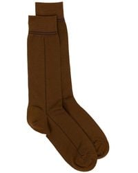 ZEGNA - Ribbed-Cuff Socks - Lyst