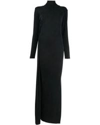 MM6 by Maison Martin Margiela - Abito Lungo A Collo Alto - Lyst