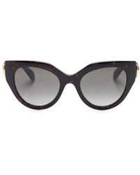 Gucci - Logo-Plaque Cat Eye-Frame Sunglasses - Lyst