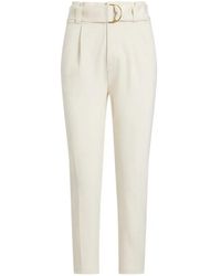 Ralph Lauren - Belted Trousers - Lyst