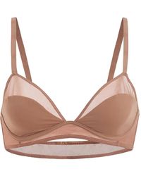 Wolford - Sheer Opaque Underwire Bra - Lyst