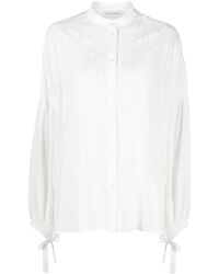 ERMANNO FIRENZE - Long-sleeve Button-fastening Blouse - Lyst