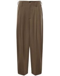 Hed Mayner - Pleated Button-Fastening Trousers - Lyst