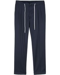 Barba Napoli - Roma Drawstring-waist Tailored Trousers - Lyst