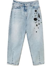 Twinset - Denim Jeans Met Pailletten - Lyst