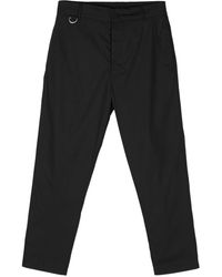 Low Brand - Mid-rise Tapered-leg Trousers - Lyst