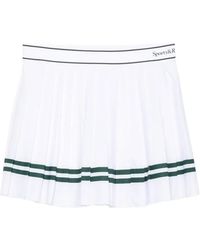 Sporty & Rich - Pleated Striped Skirt - Lyst