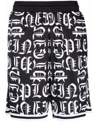 Philipp Plein - Gothic Plein Jogging Shorts - Lyst