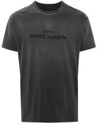 Maison Margiela - T-Shirt mit gespiegeltem Logo - Lyst