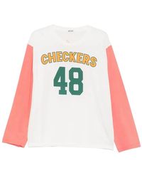 Bode - Checkers Baseball T-Shirt - Lyst