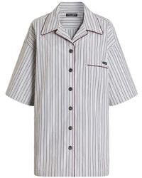Dolce & Gabbana - Striped Poplin Shirt - Lyst