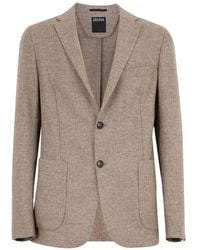 ZEGNA - Double-Breasted Blazer - Lyst