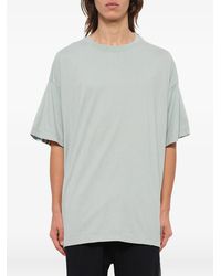 Facetasm - Camiseta Con Ribete De Canalé Y Panel A Rayas - Lyst