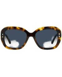 Isabel Marant - Tortoiseshell-Effect Rectangle-Frame Sunglasses - Lyst