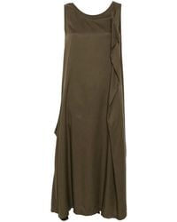 Yohji Yamamoto - V-Neck Sleeveless Maxi Dress - Lyst