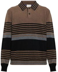 Paul Smith - Light Stripe Cashmere Polo Sweater - Lyst