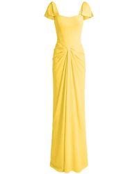 Gemy Maalouf - Robe-Corset Longue À Design Drapé - Lyst