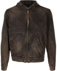 Aries - Veste En Jean À Logo Imprimé - Lyst