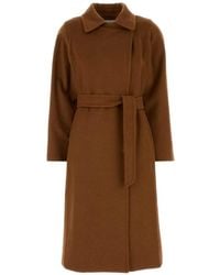 Max Mara - Manuela Belted Camel Hair Coat - Lyst