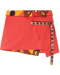 PUCCI - Cotton Wrap Skirt - Lyst