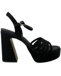 Emanuélle Vee - Giunone Raffia Platform Sandals - Lyst