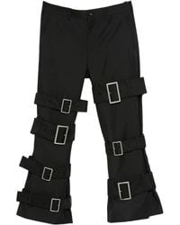 Comme des Garçons - バックル ベルテッドパンツ - Lyst