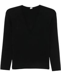 TOTEME - Pull À Col V - Lyst