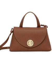 Coccinelle - Grained Calf Leather Shoulder Bag - Lyst