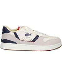 Lacoste - Baskets En Cuir À Détail De Logo - Lyst