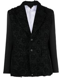 Comme des Garçons - Embroidered Single-breasted Blazer - Lyst