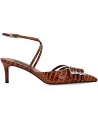 Philipp Plein - Escarpins À Effet Peau De Crocodile 55 Mm - Lyst