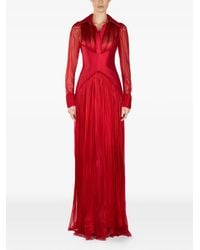 ARAFTU - Pleated Maxi Dress - Lyst